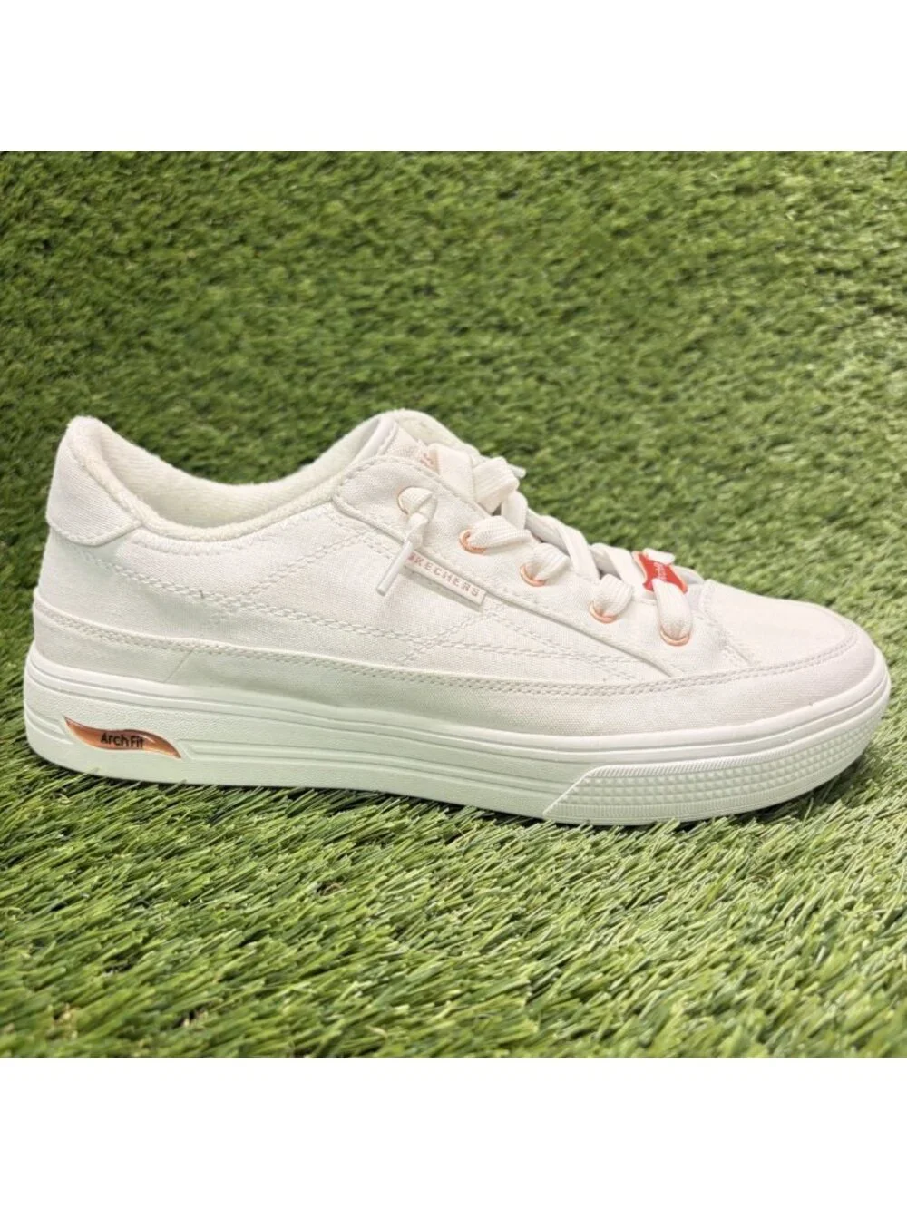 Skechers Arch Fit Arcade Meet Ya There Womens Size 8.5D Athletic Shoes Sneakers